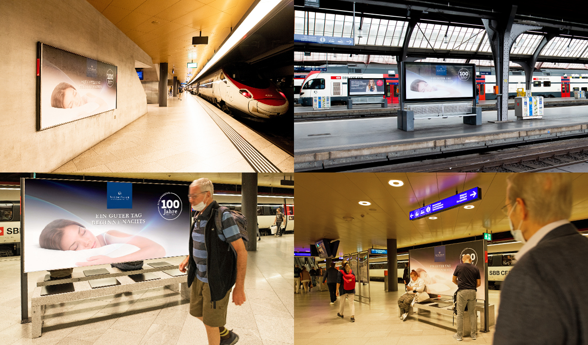 billerbeck Jubiläumsjahr Plakate an den Bahnhöfen.