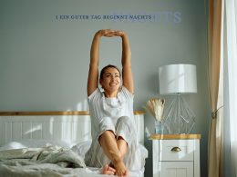 billerbeck Blog Morgenroutine - Frau sitzt im Bett