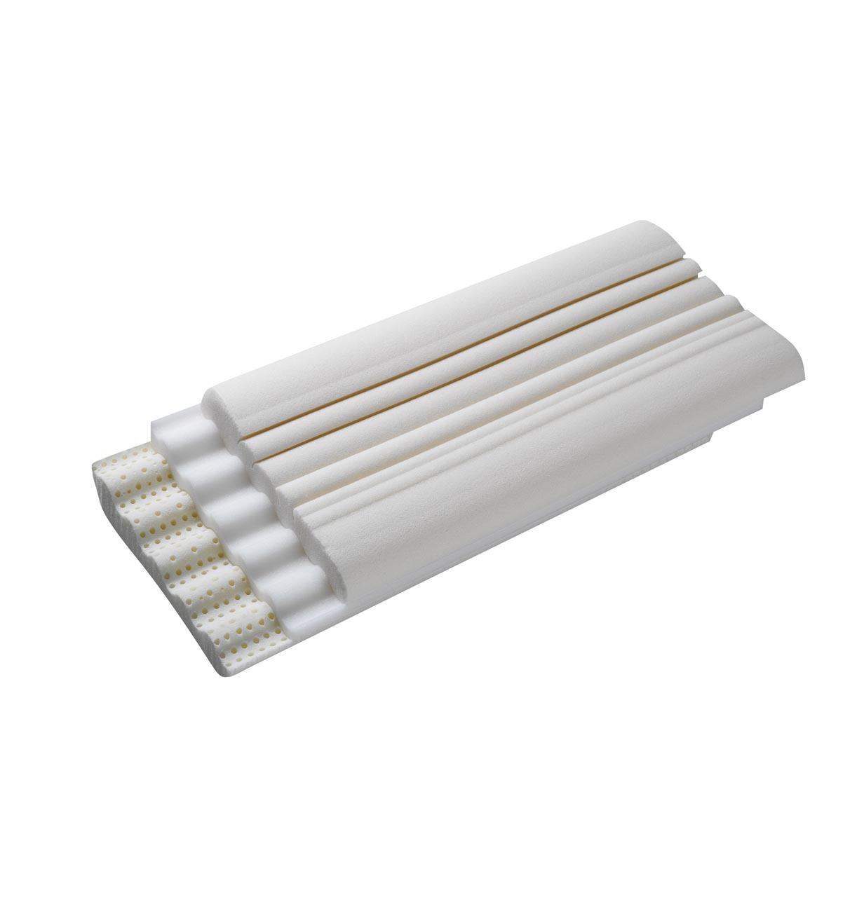 Neck pillow WELLNECK®  billerbeck core of the Wellneck neck support pillow in size 40x80 cm, three-layer view