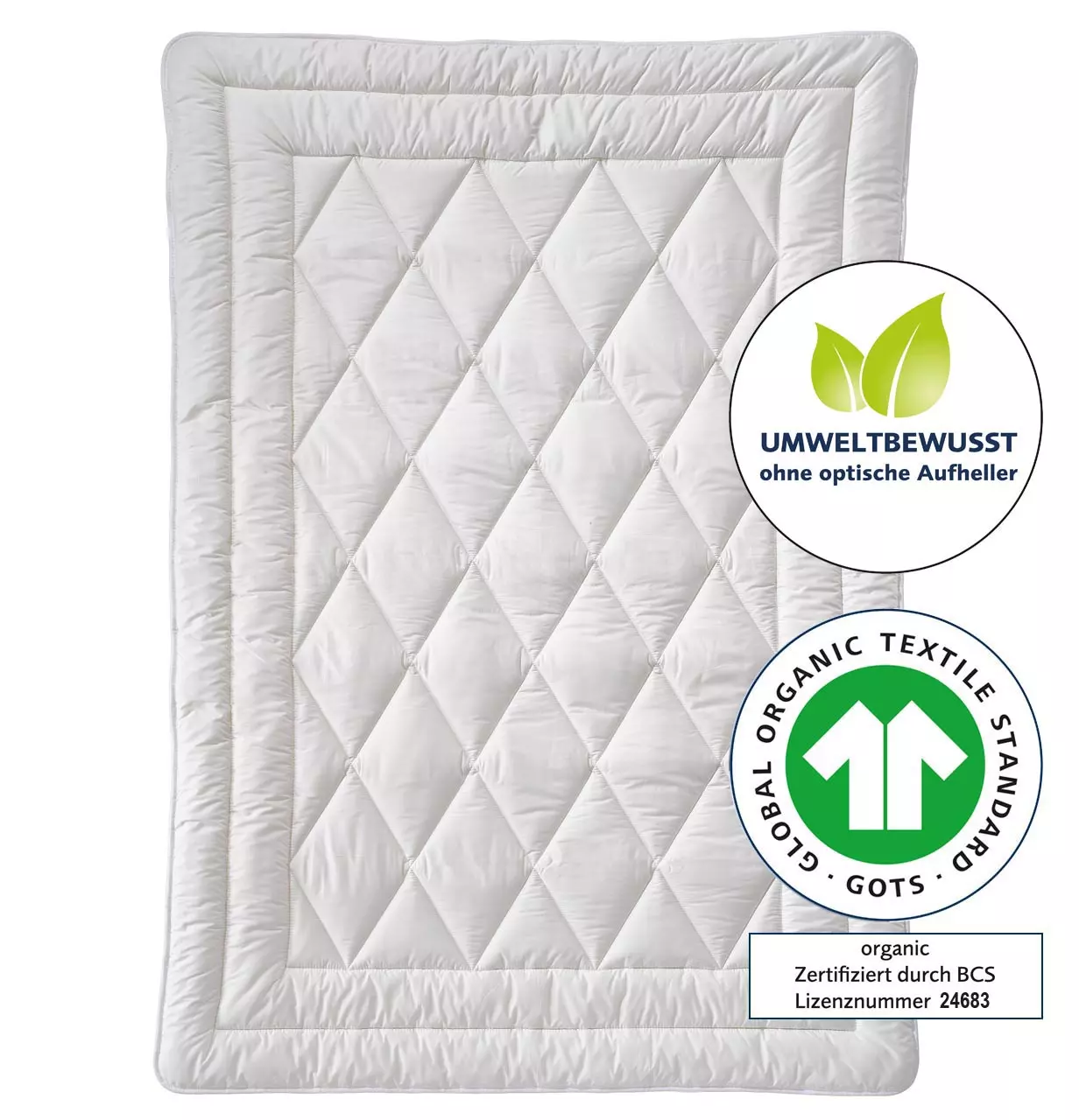 Baumwolldecke COSICOTTON® NATURE - Organic - sommerleicht (SL) 135 x 200 cm