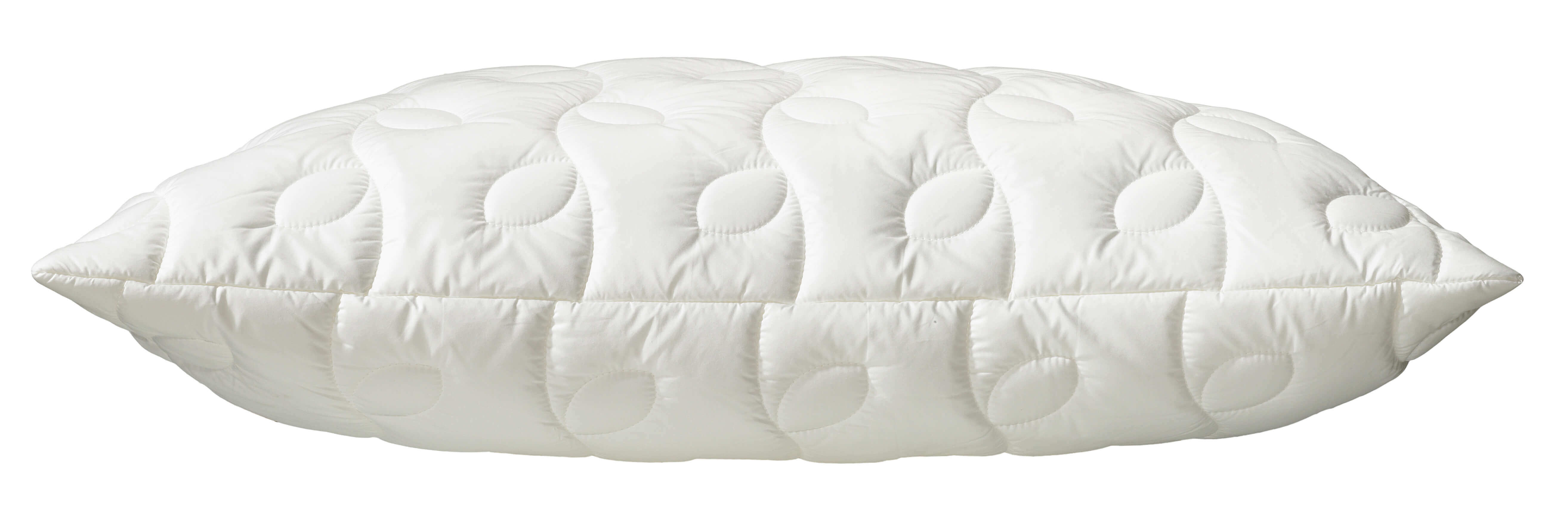 Side view of Belair fibre pillow by billerbeck – high-quality sleeping pillow