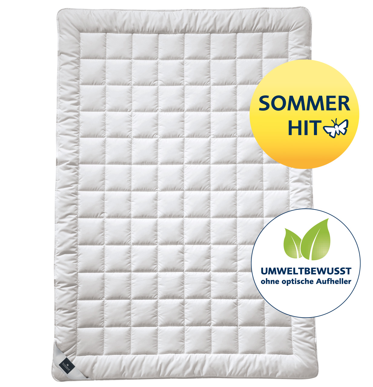 Summer silk duvet SARI® billerbeck summer silk duvet Sari in size 135x200 cm, summer hit and eco-conscious emblem