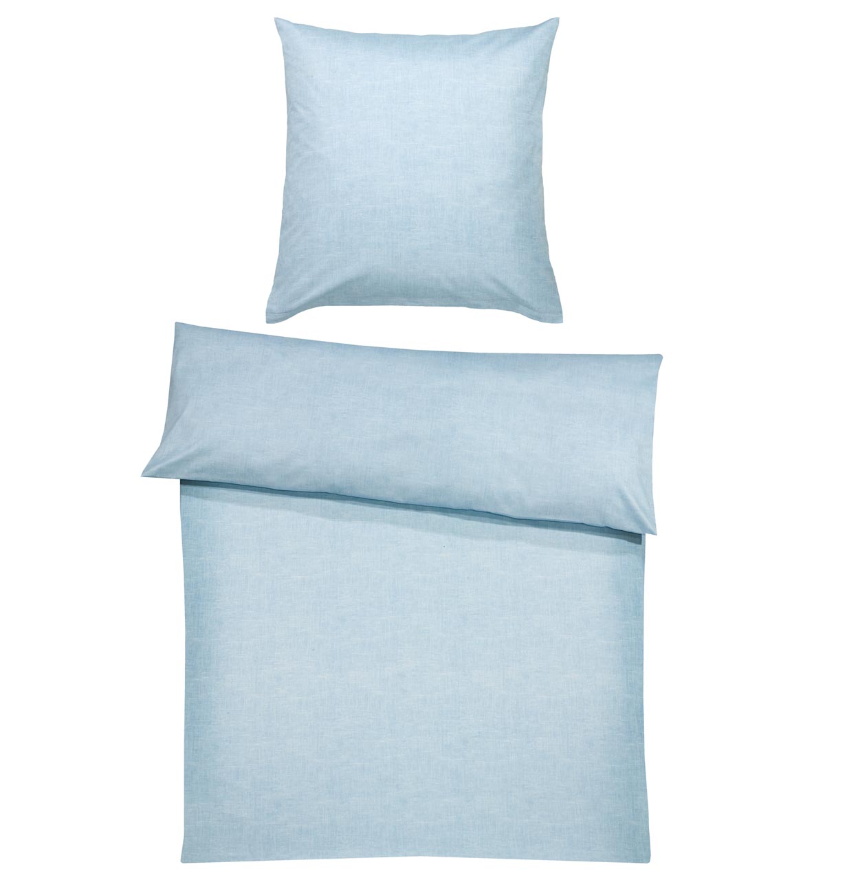 billerbeck bed linen Hermine in color Aqua, pillow and duvet