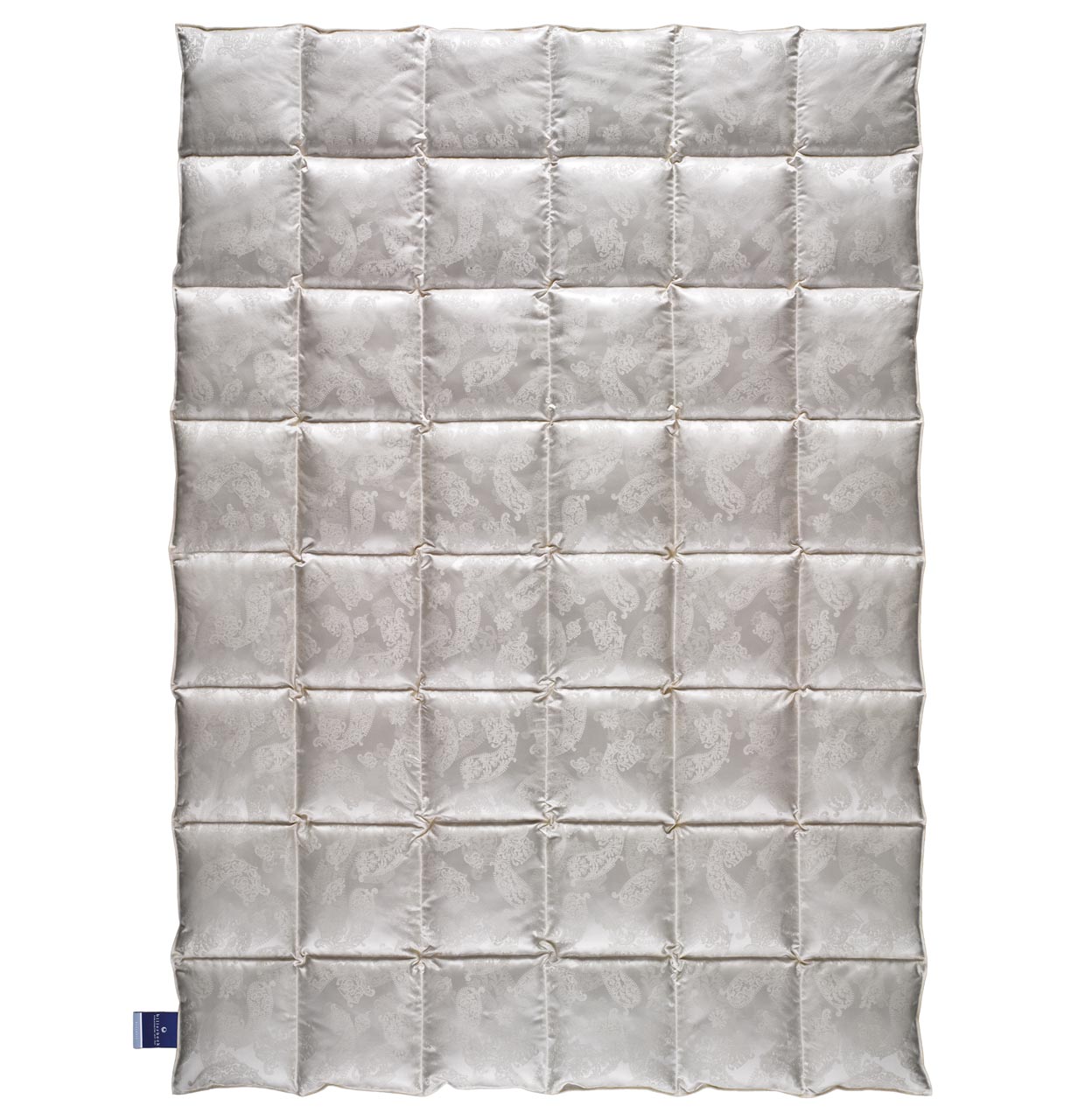 billerbeck eiderdown duvets silk jacquard champagner