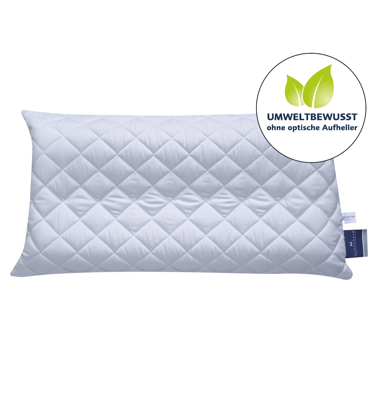 billerbeck pillowcase for neck support pillow Latexi quilted in 40x80 cm in white without optical brightener