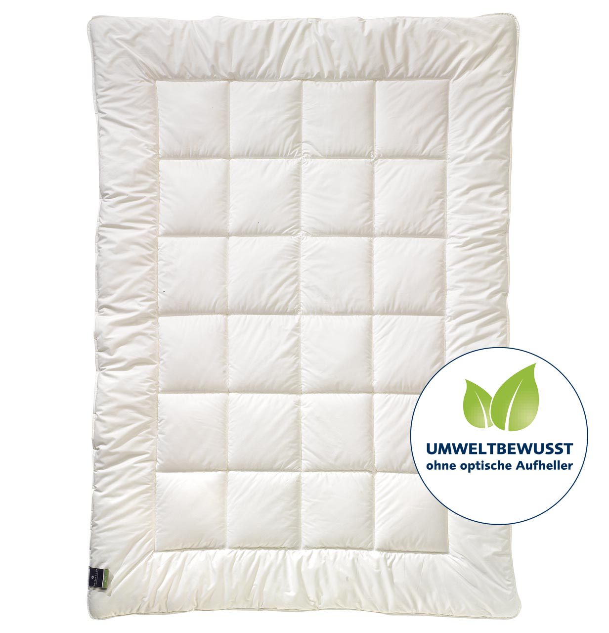 Faserbettdecke 520 ALCANDO® - 135 x 200 cm leicht (L) Schlossweiß billerbeck Faserdecke Alcando in Größe 135x200 cm, gesteppte Decke in Weiß