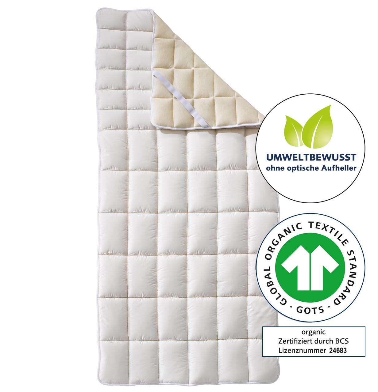 billerbeck mattress topper natural mattress topper Cosidorm nature organic virgin sheep's wool Gots certified
