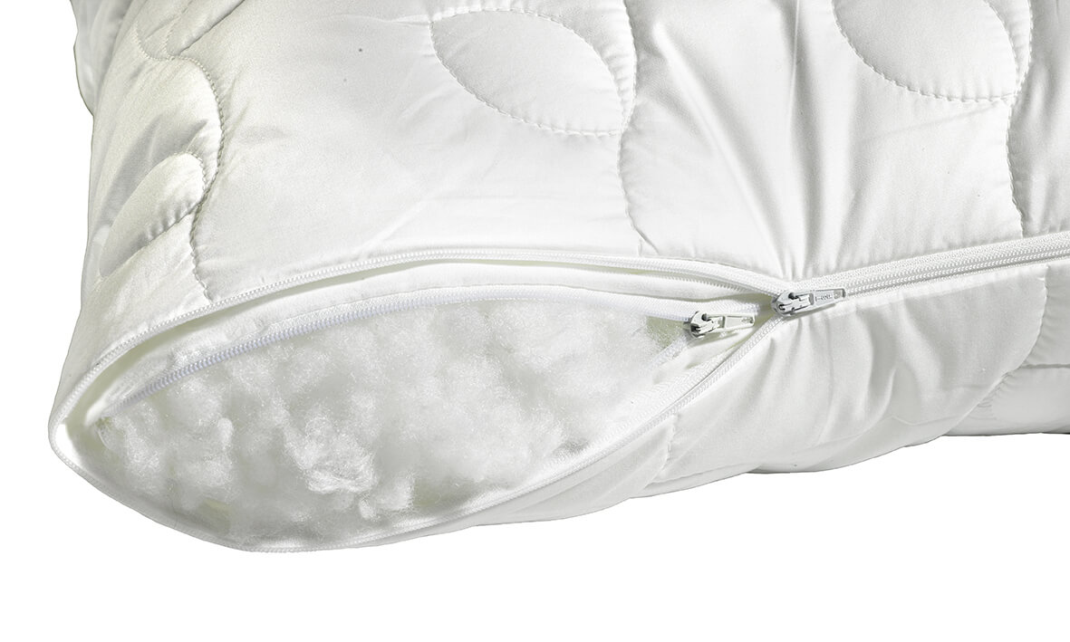 Premium fibre filling of Belair pillow by billerbeck – long-lasting, supportive interior