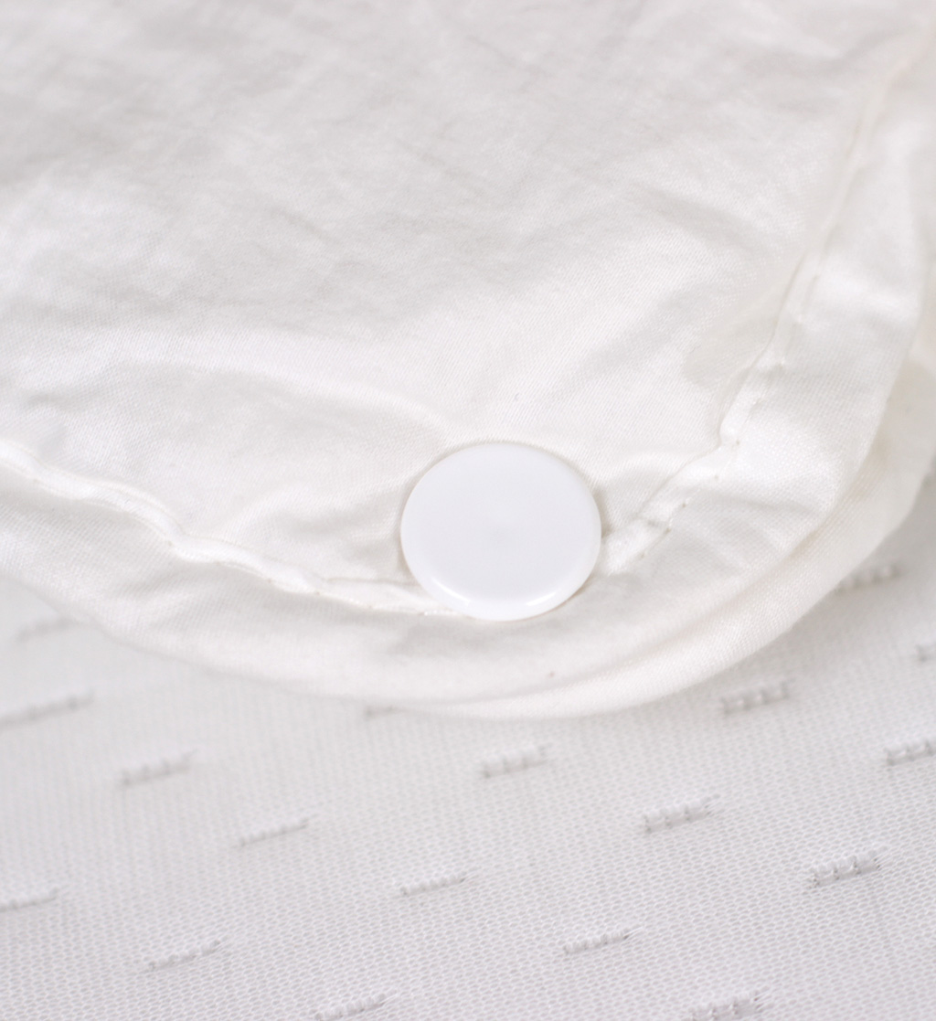 billerbeck Bettdecken Faserdecke Super Wash 4 Jahreszeiten Druckknopf geschlossen Oberseite
