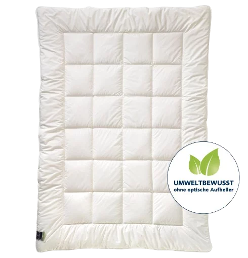 billerbeck Faserdecke Alcando in Größe 135x200 cm, gesteppte Decke in Weiß