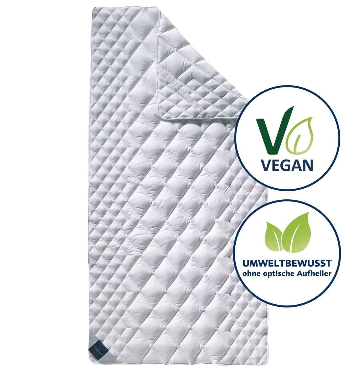 billerbeck Topper Matratzenauflage Cottonell aus Baumwolle, gesteppt, ohne optische Aufheller, vegan
