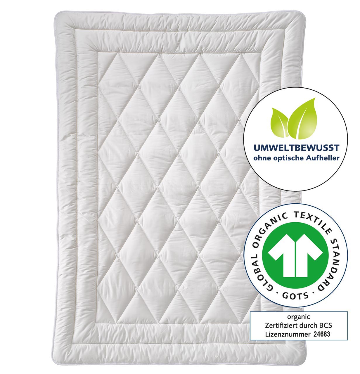 Baumwolldecke COSICOTTON® NATURE - Organic - sommerleicht (SL) 135 x 200 cm