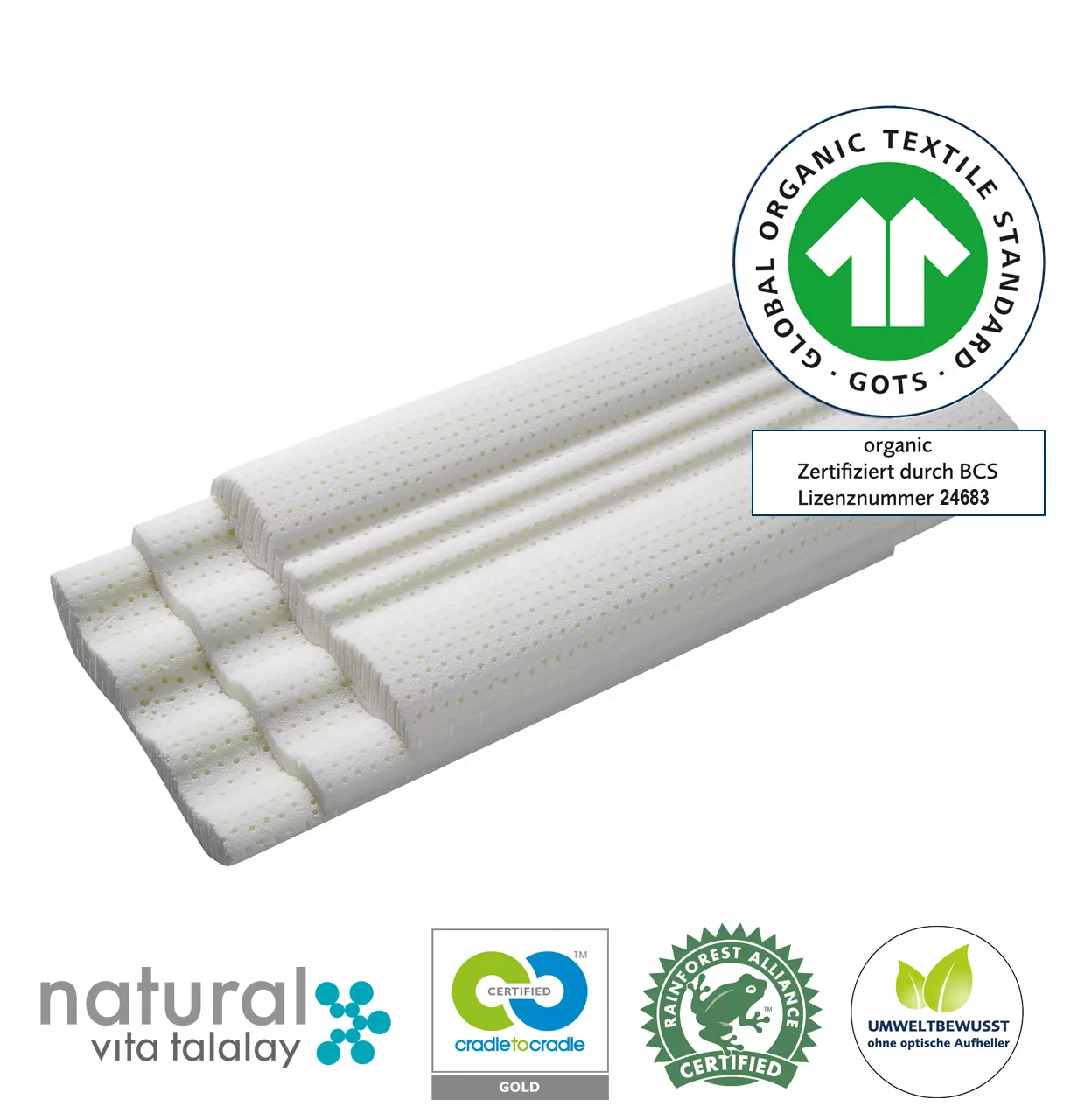 Nackenstützkissen COSINECK® NATURE - Organic - 40 x 80 cm