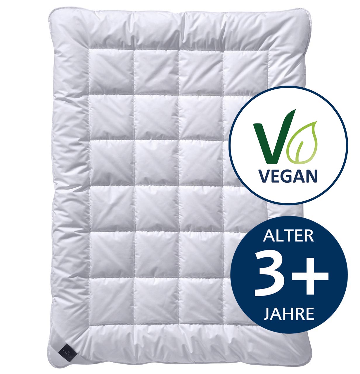 billerbeck Kinderdecke Cottonfresh, Baumwolle, vegan, Wärmestufe leicht, Größe 100x135 cm, Alter ab 3 Jahre
