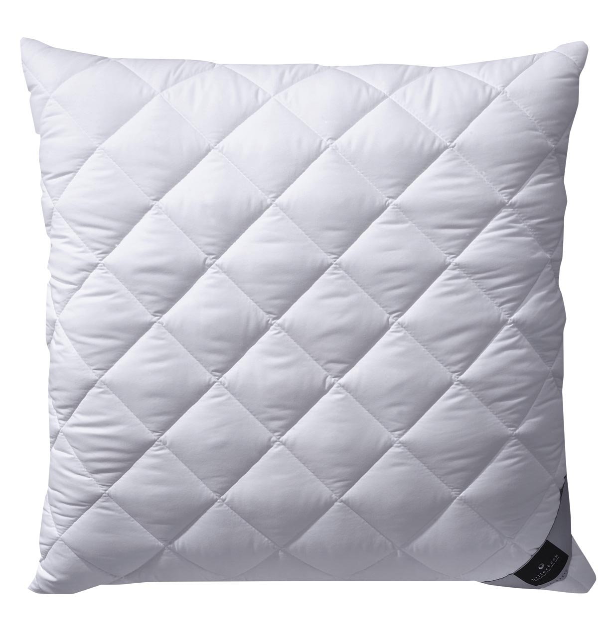 Pillowcase CLASSIC-CLEAN Classic-Clean neck support pillow with billerbeck quilted pillowcase in 80x80 cm, white