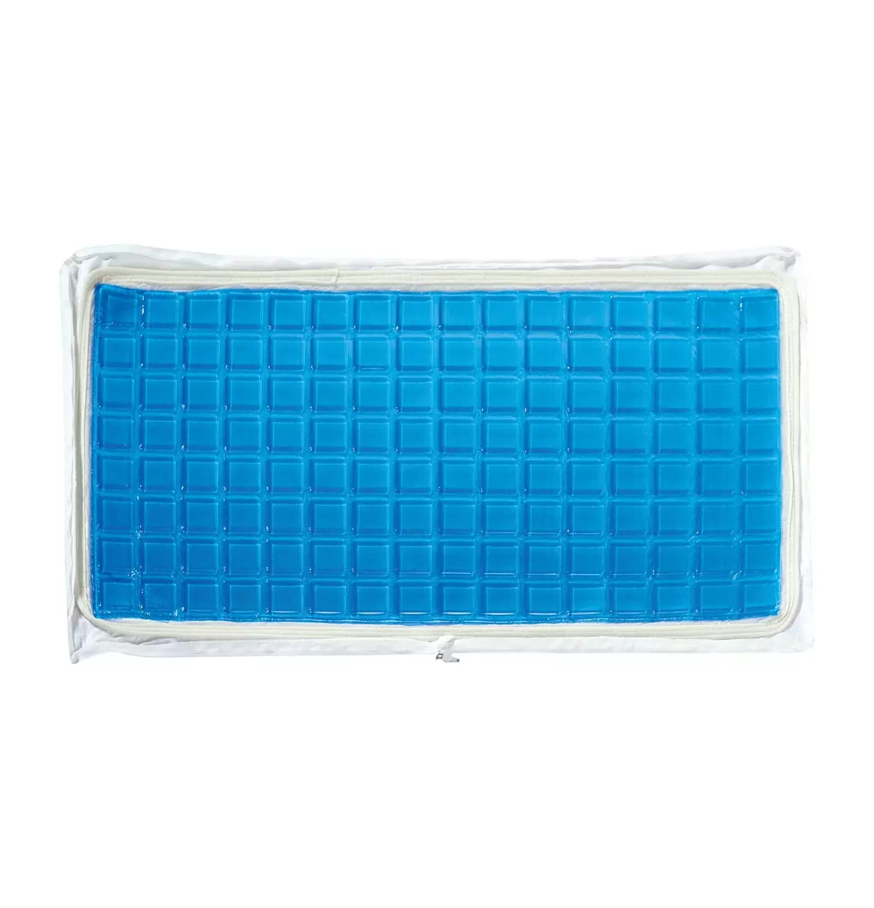 Draufsicht auf das Gel-Inlay aus Softlatex für 3-lagiges Nackenstützkissen Wellneck