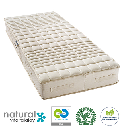billerbeck Matelas en latex naturel Cosicomfort, organique, avec housse