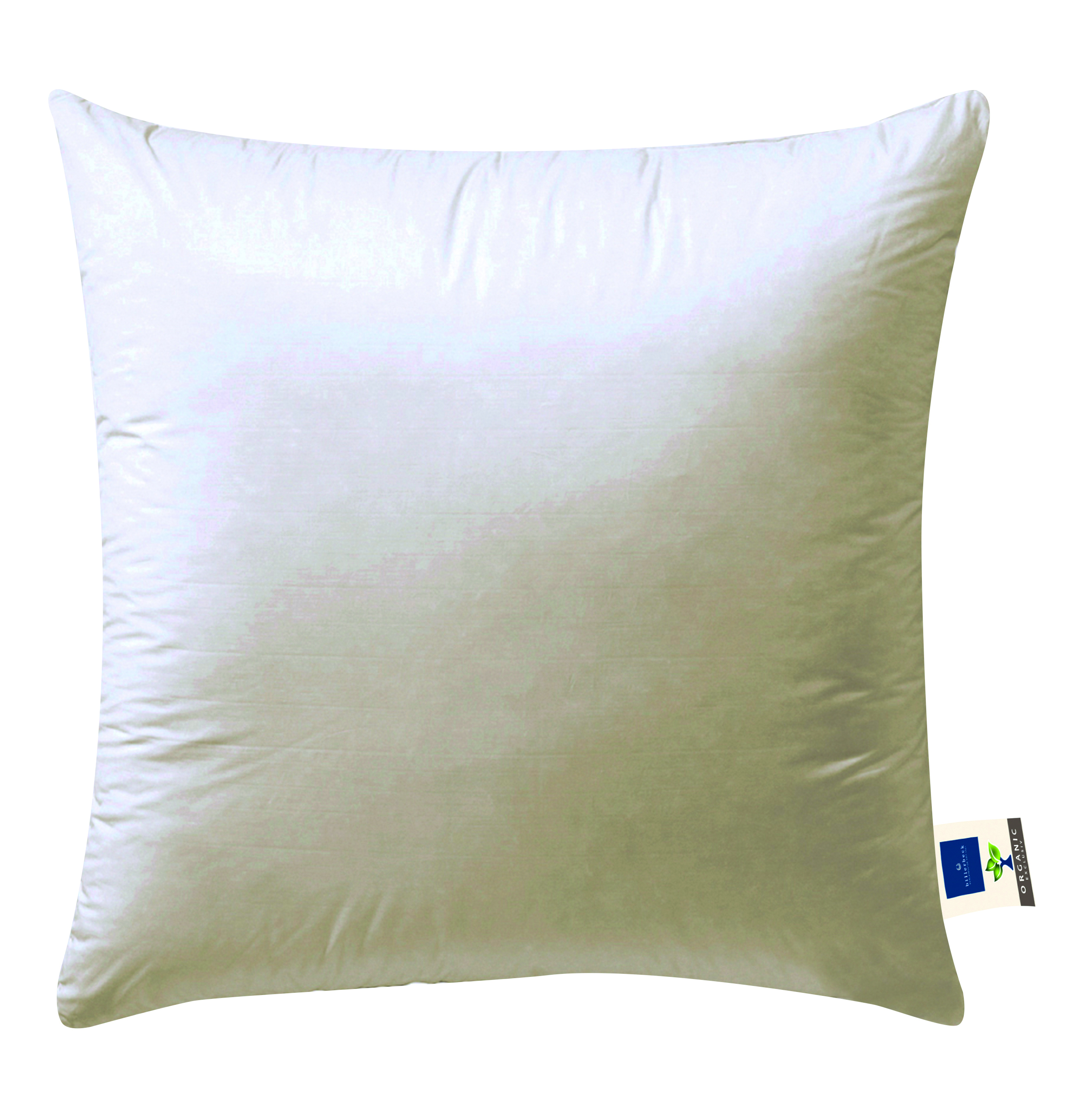 billerbeck down pillow Auguste in size 80 x 80 cm, in colour wool white, 3 chamber pillow