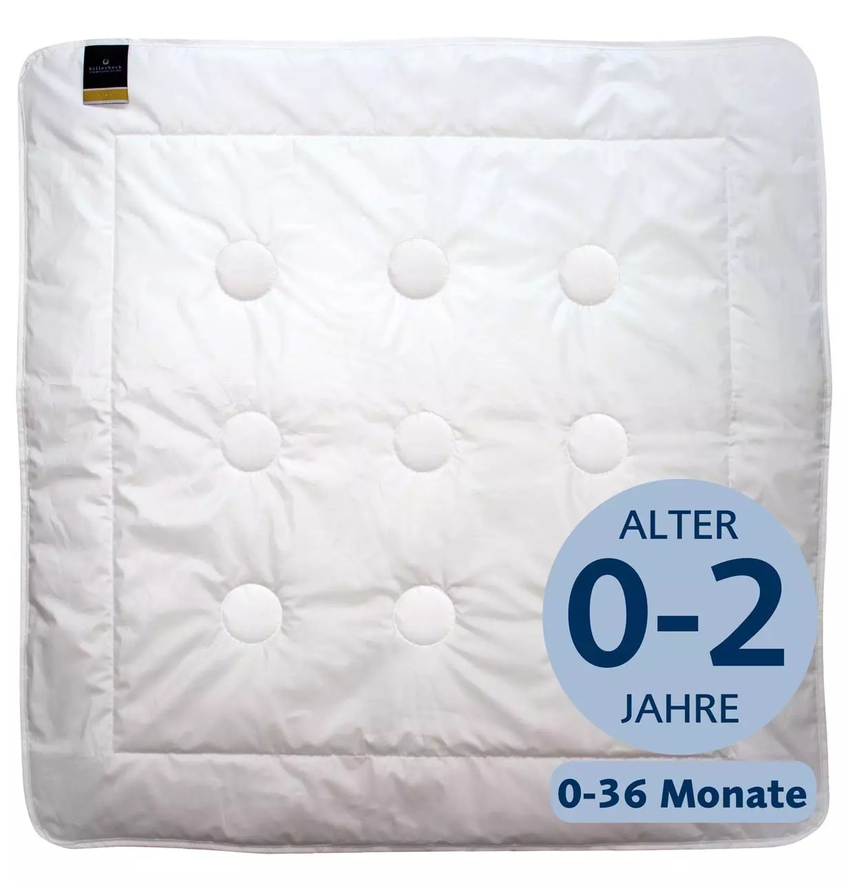 billerbeck Kinderdecke Faser Washplus 95 in Größe 80x80 cm, Wärmelevel sommerleicht, 0 bis 2 Jahre