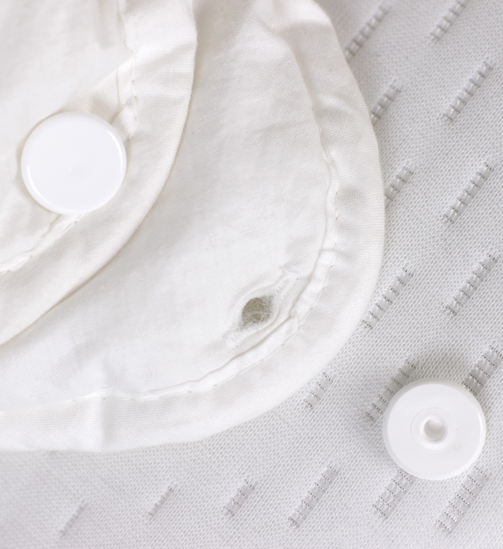 billerbeck Bettdecken Faserdecke Super Wash 4 Jahreszeiten Druckknopf offen