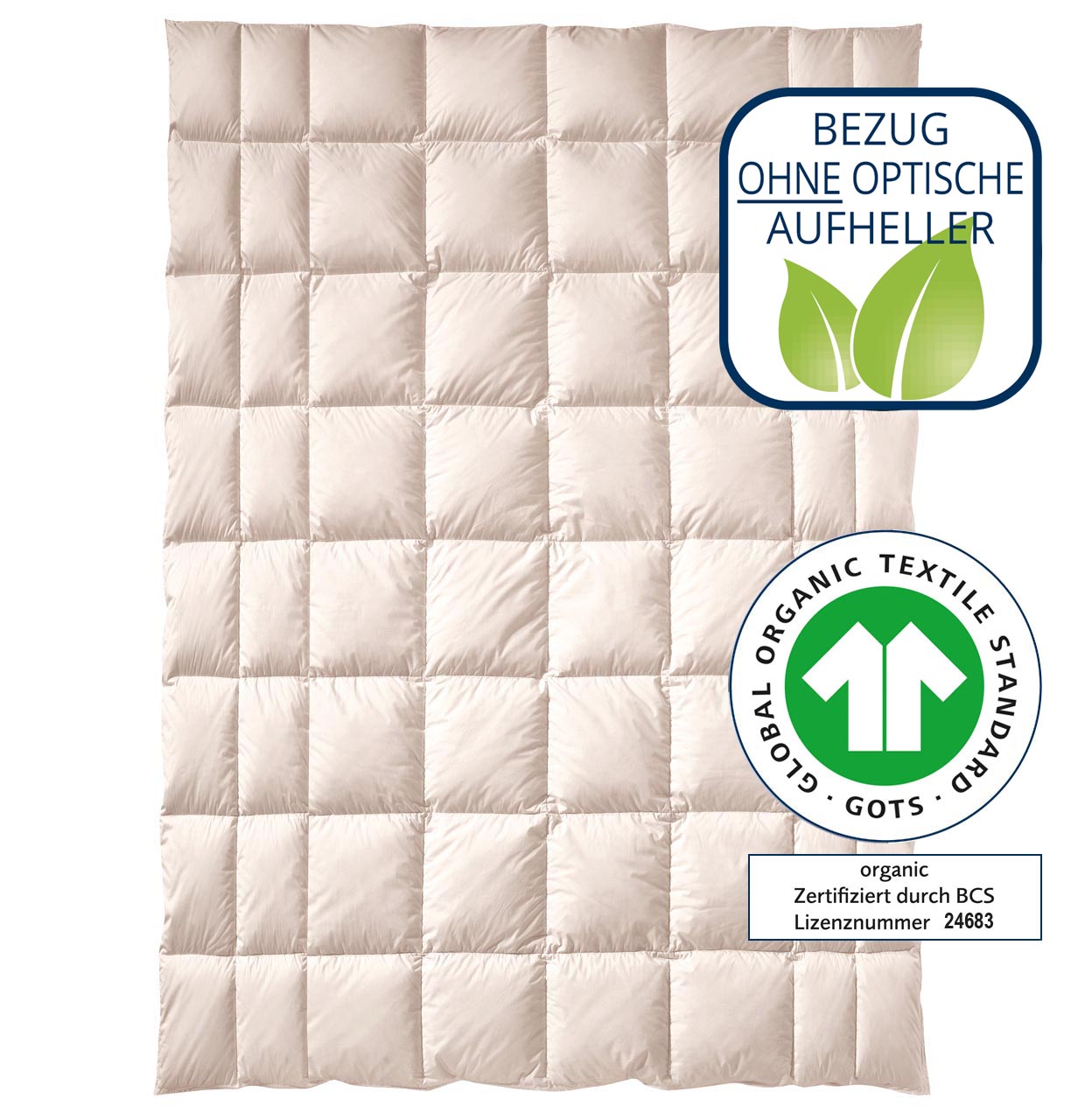 billerbeck Swiss stone pine duvet wool Zirberella, in size 135x200 cm, quilted