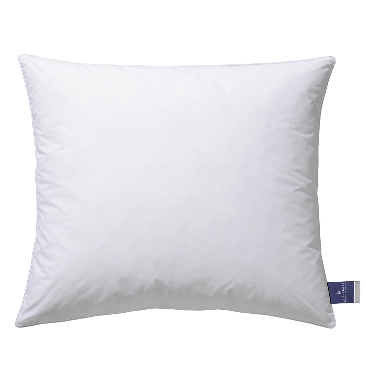 Down pillow ALMIRA® billerbeck Almira down pillow 60x80 cm front view with visible label
