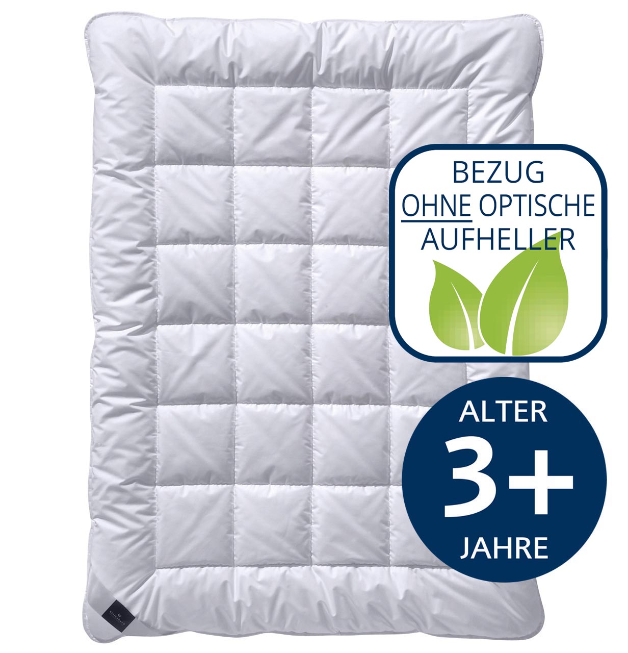 billerbeck Kinderdecke Cottonfresh, Baumwolle, vegan, Wärmestufe leicht, Größe 100x135 cm, Alter ab 3 Jahre, bezug ohne optische aufheller