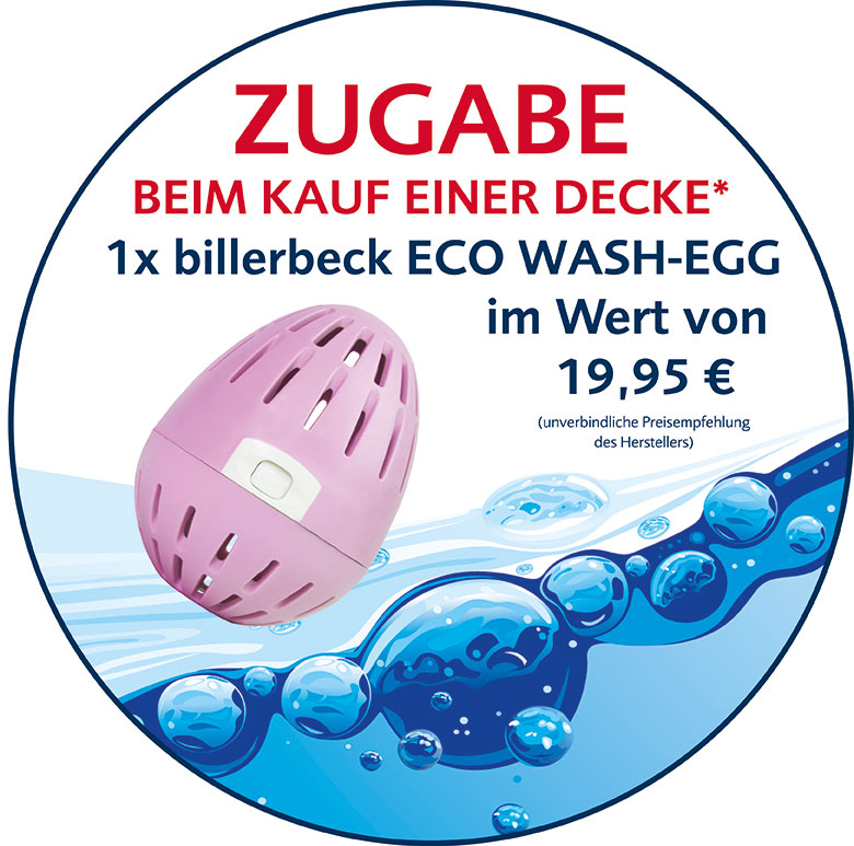 billerbeck Wash Egg Bio Waschmittel Zugabe beim Kauf
