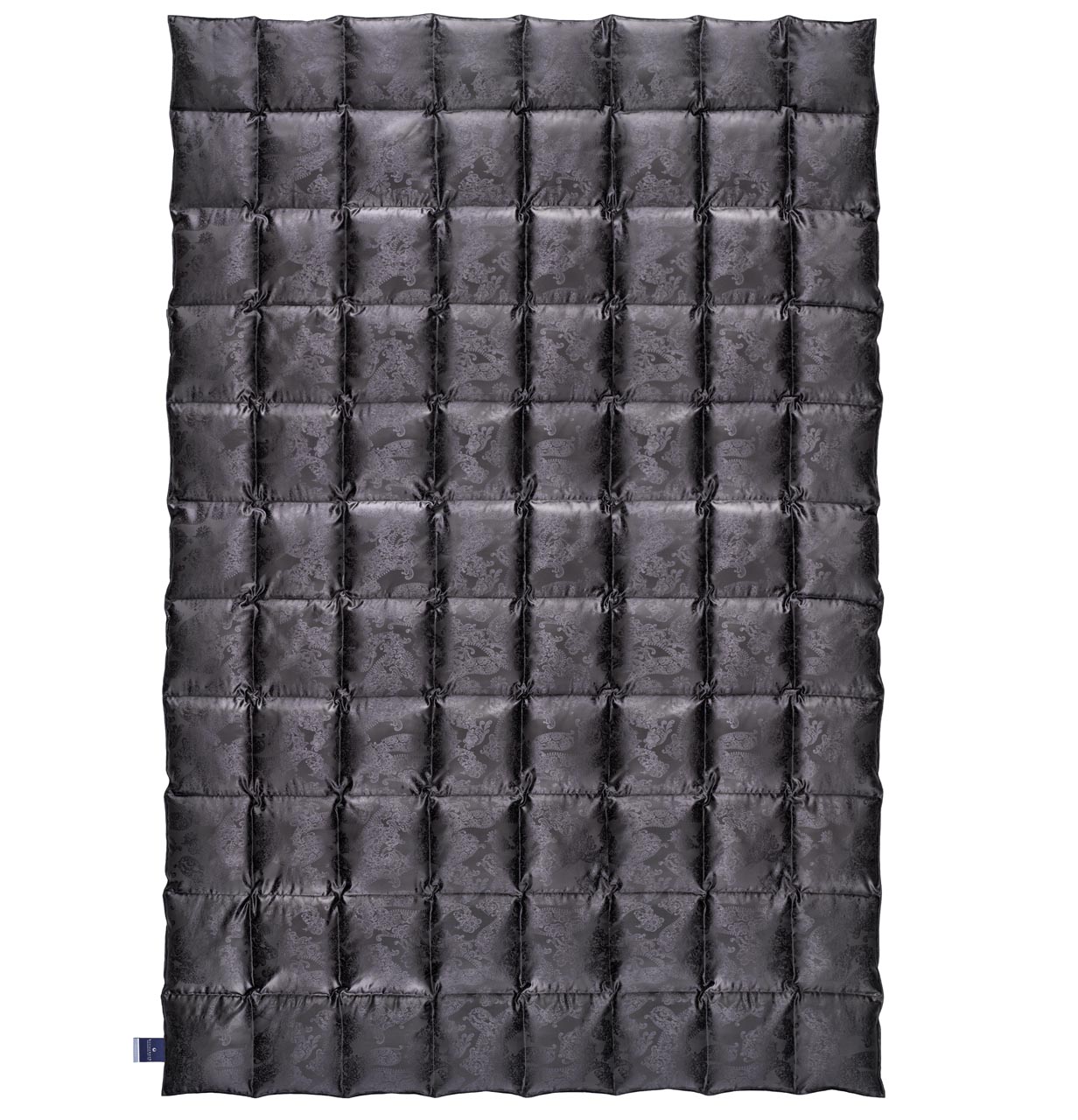 billerbeck Daunen Sommerdecke Silk Summer Dream in Größe 135x200 cm, sommerleicht, mit schwarzem Jacquard Seidenbezug 