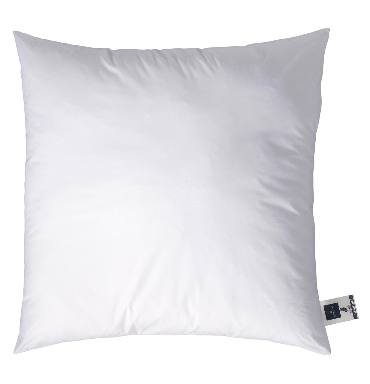 Hermine 30 down pillow by billerbeck in white, size 80x80 cm – large square pillow