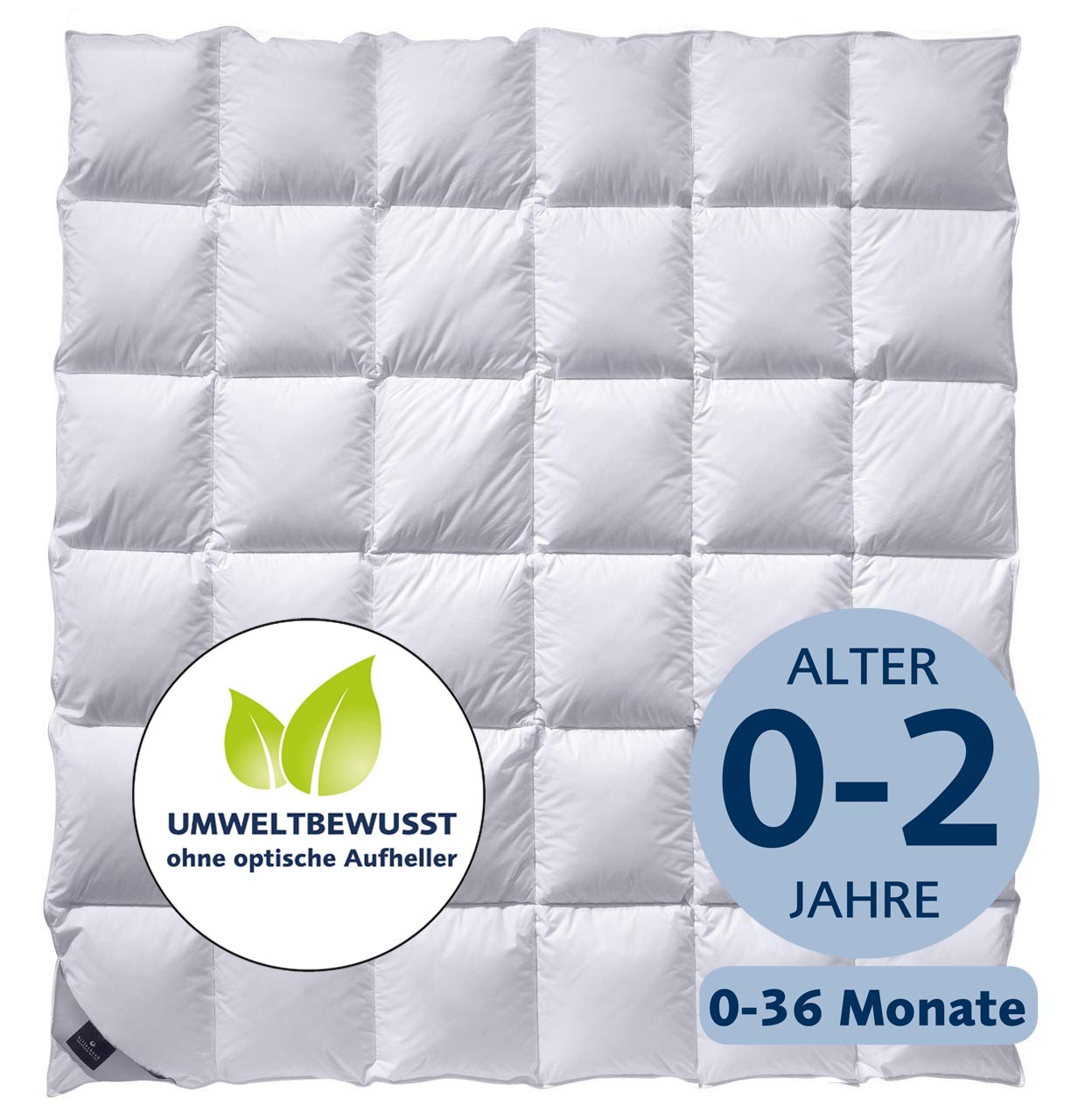 billerbeck Kinderdecke Daune Nena 80x80 cm, Wärmestufe leicht, gesteppt