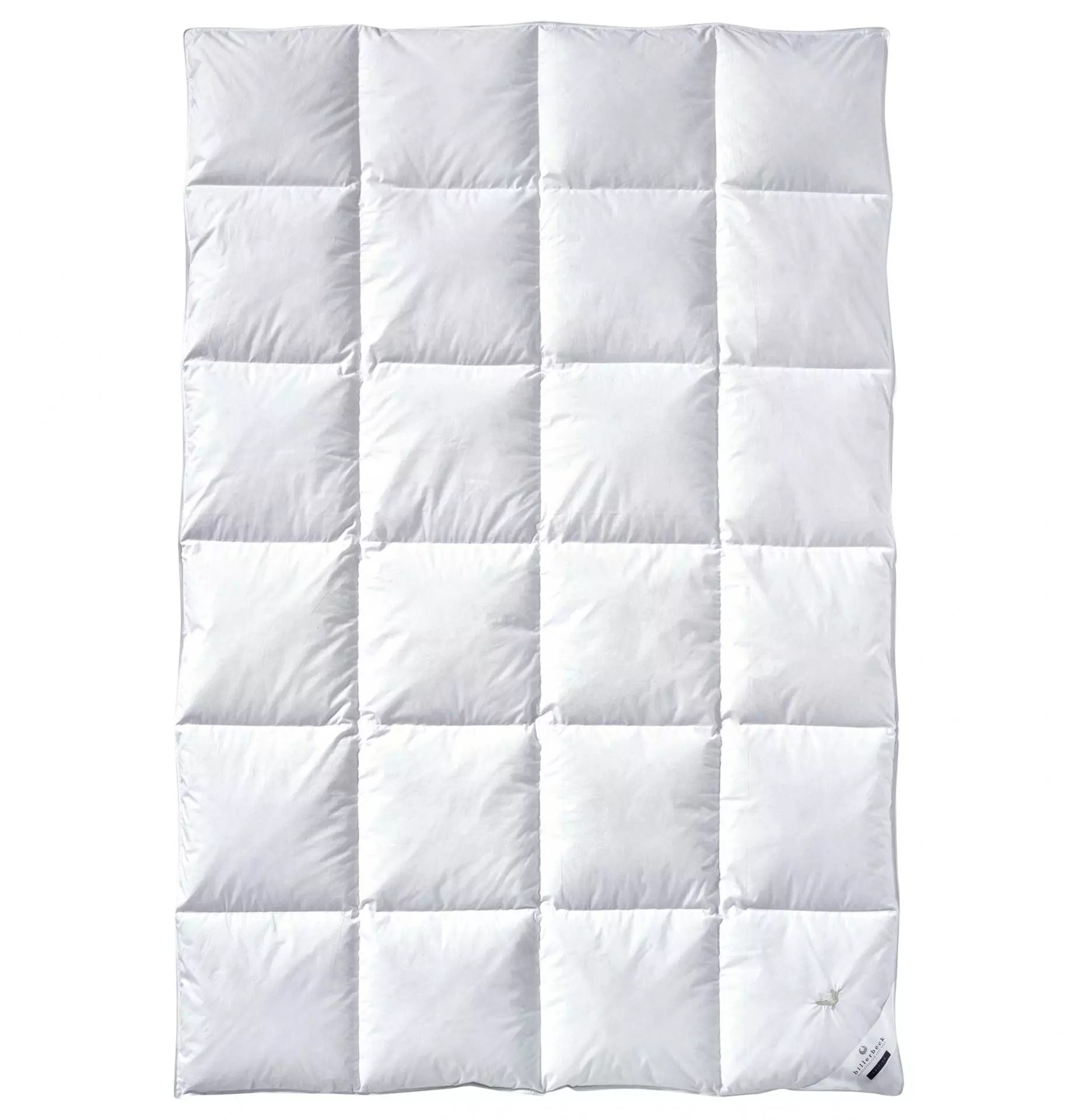 billerbeck Daunendecke Gold Edition in Größe 135x200 cm, Wärmestufe warm, gesteppte Decke in Weiß