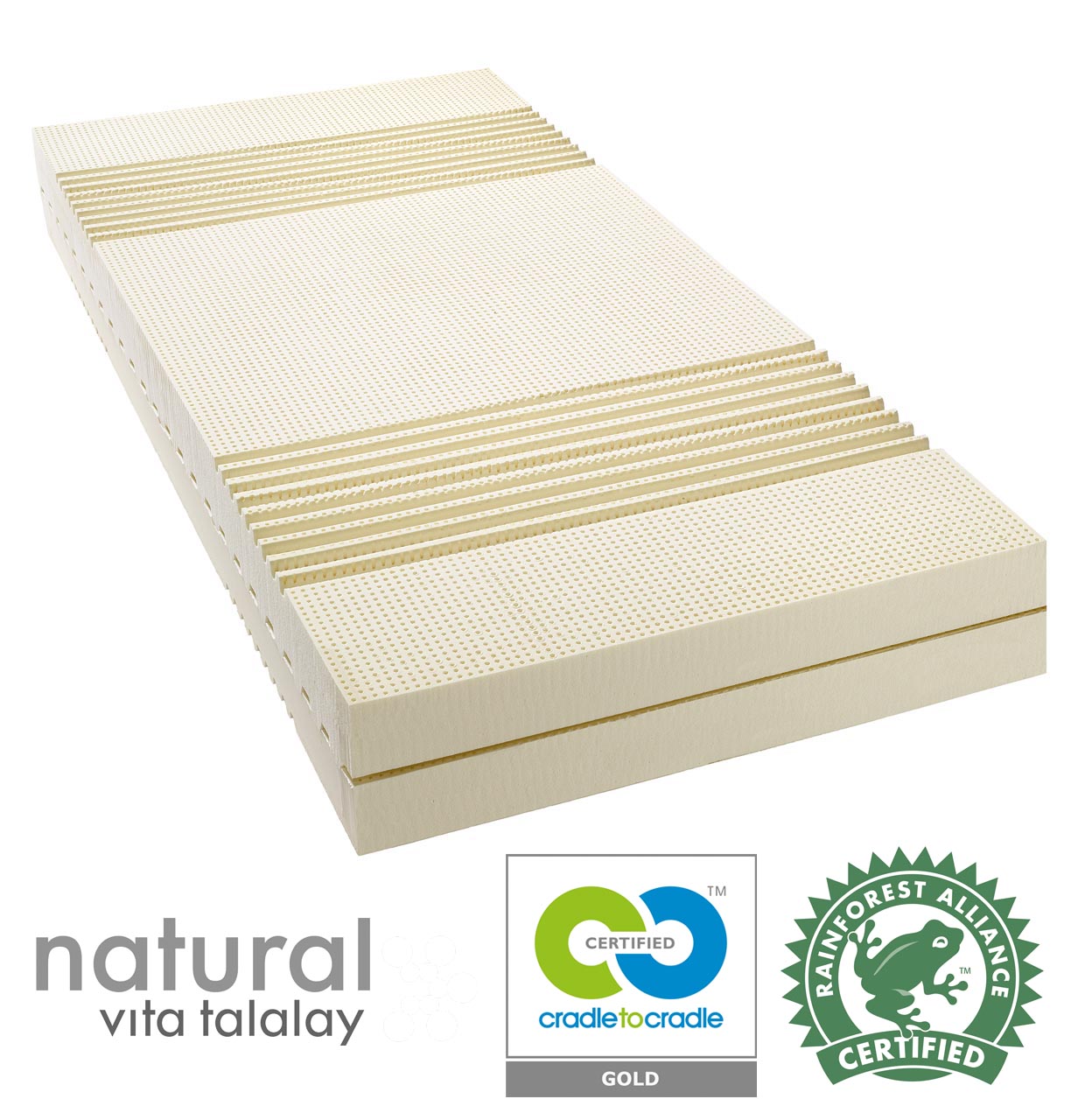 Natural latex mattress COSICOMFORT® - Organic Core of the billerbeck natural latex mattress Cosicomfort, organic