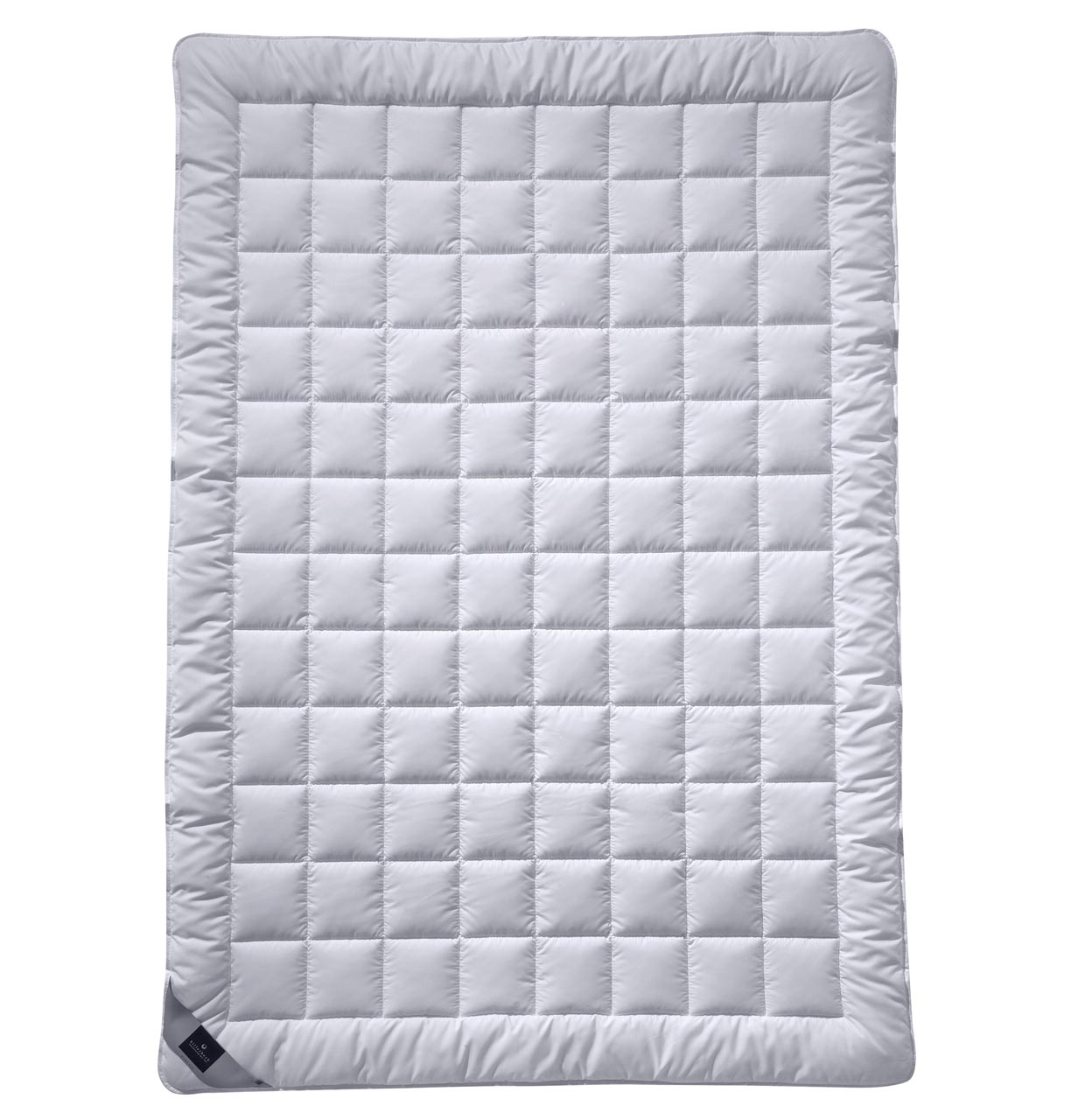 billerbeck Sommerdecke Seidendecke Sari in Größe 135x200 cm, gesteppte Decke in weiß