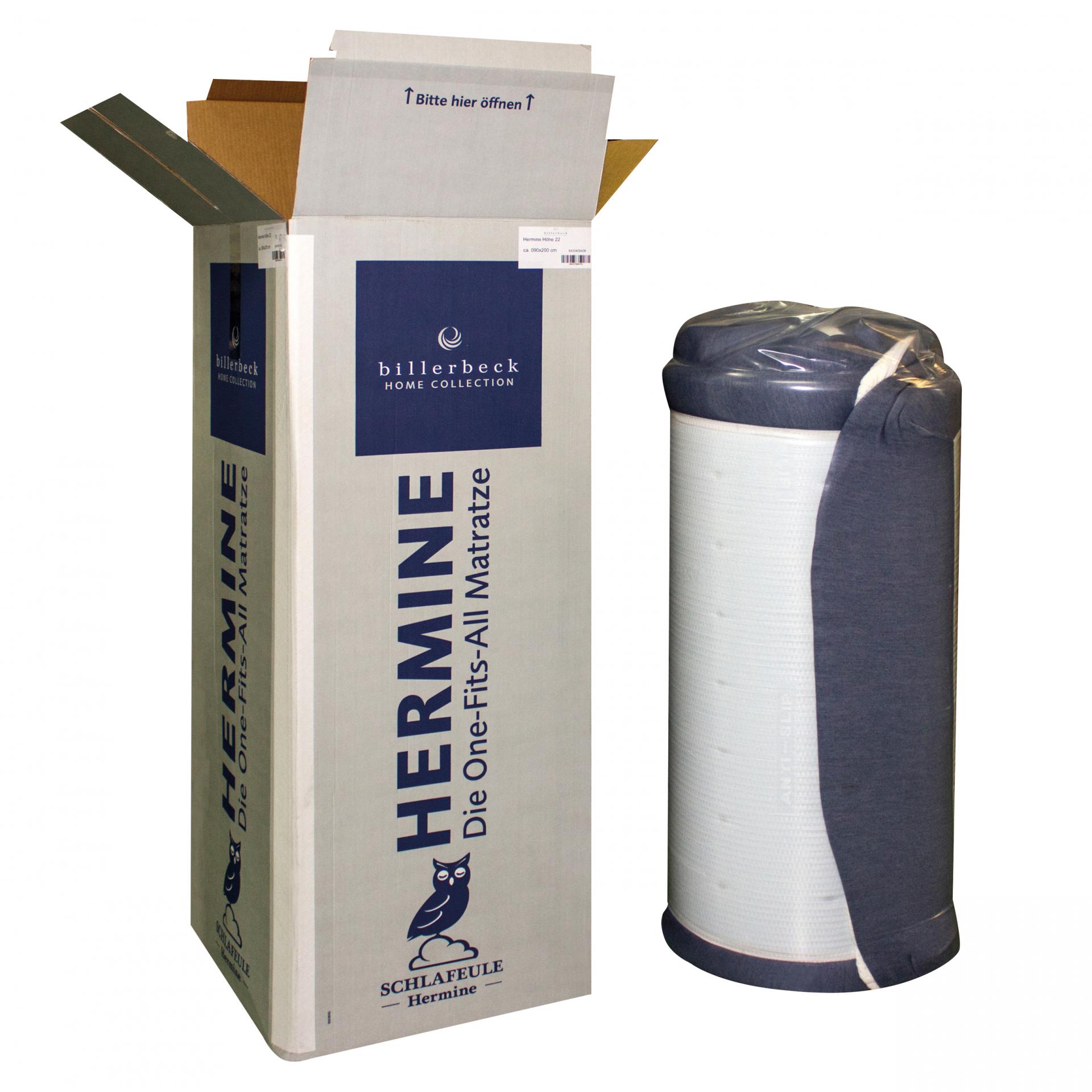 Memory foam mattress HERMINE®  billerbeck memory foam mattress Hermine space-saving vacuum-packed in a shipping box