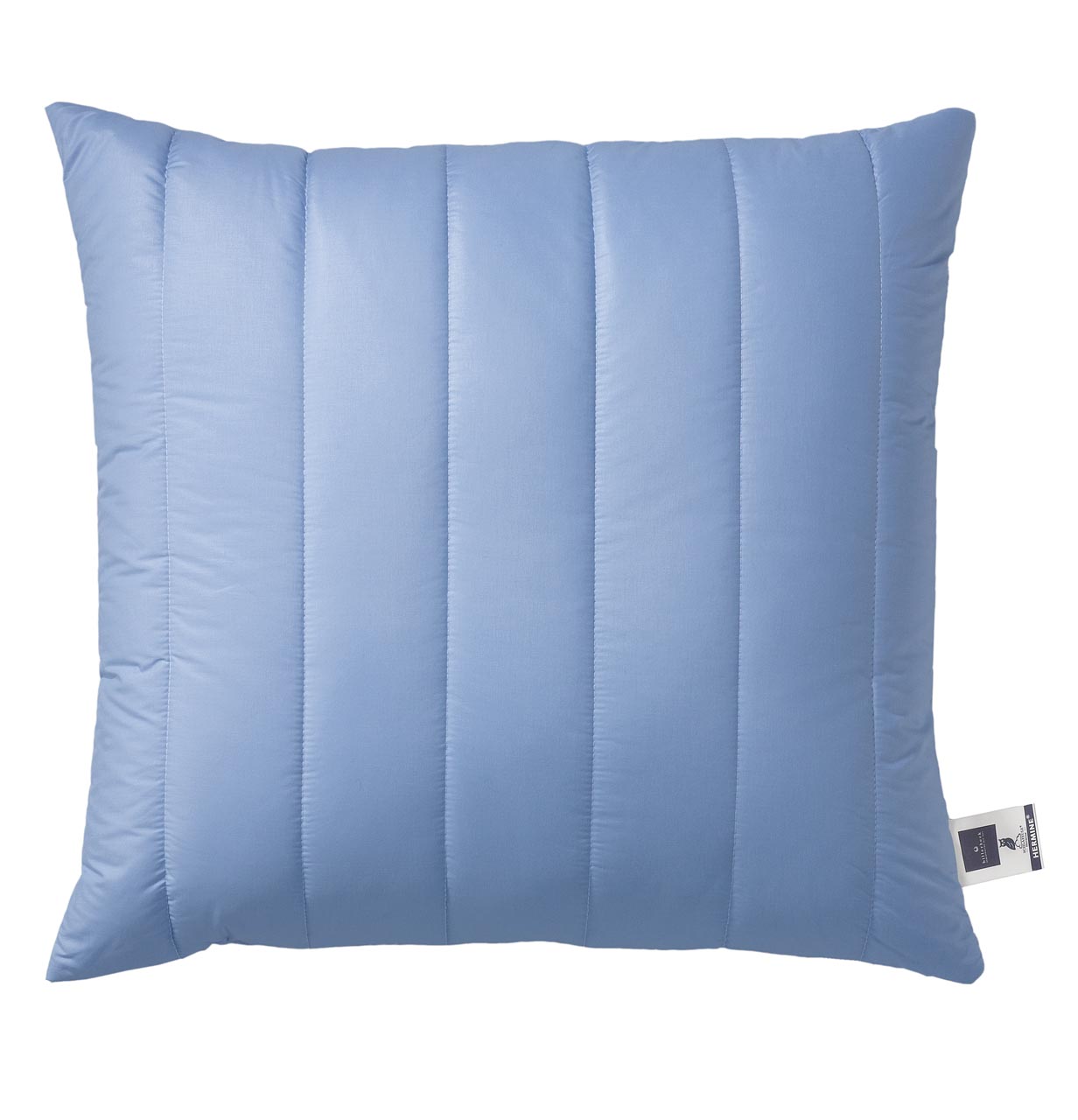 billerbeck fiber pillow Hermine in size 80x80 cm, quilted pillow, color jeans