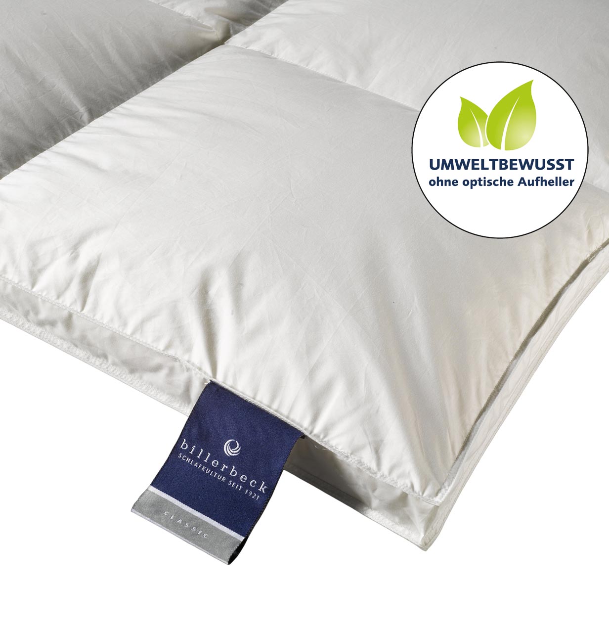 Daunendecke 306 NENA® Daunendecke Nena, Wärmestufe warm+ (Kasette 4), von billerbeck in Größe 200x200 cm – luxuriöse Bettdecke für höchste Ansprüche