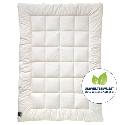 billerbeck fibre duvet Alcando in size 135x200 cm, quilted blanket in white