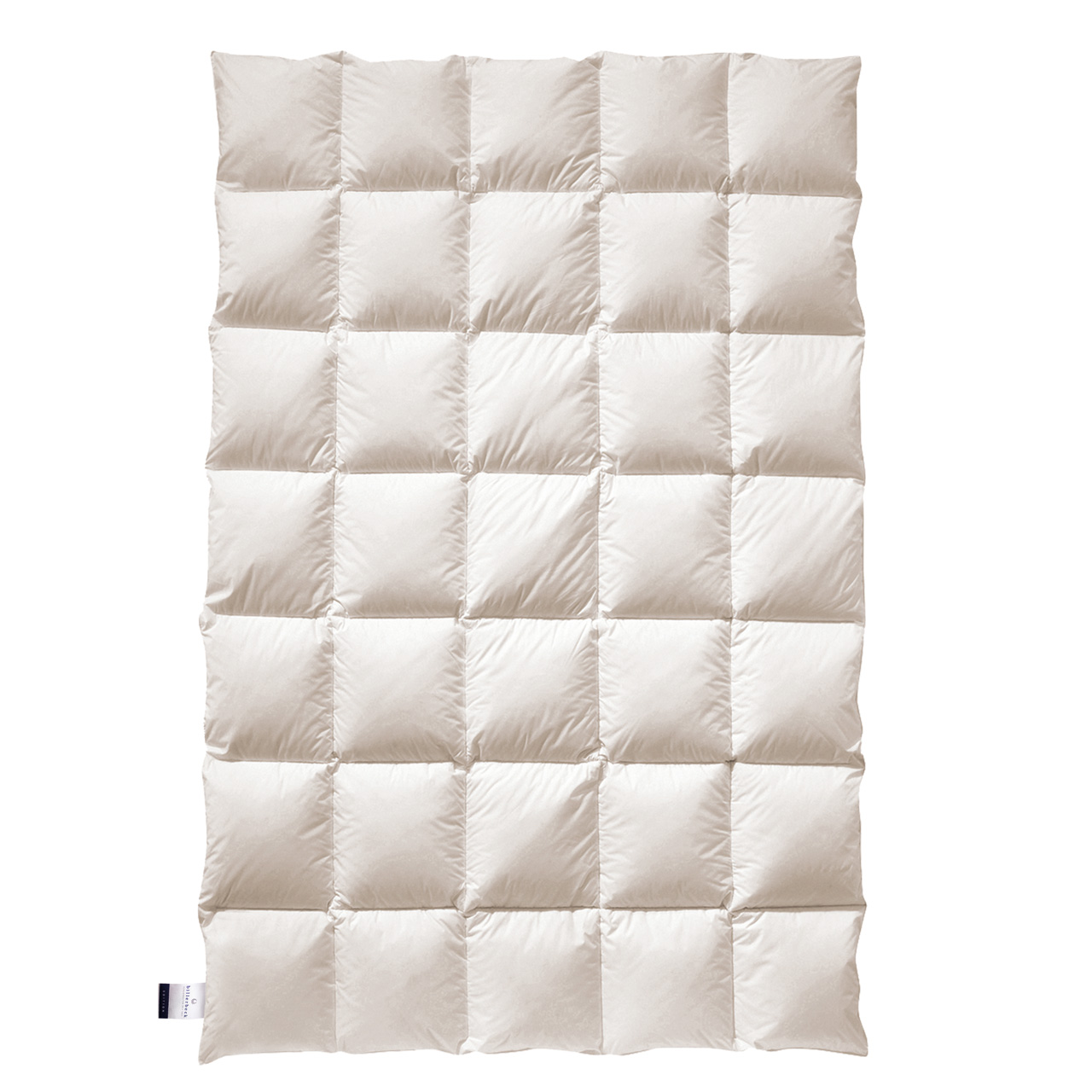billerbeck organic down duvet Greta in size 135x200 cm, warmth level medium, quilted duvet in white