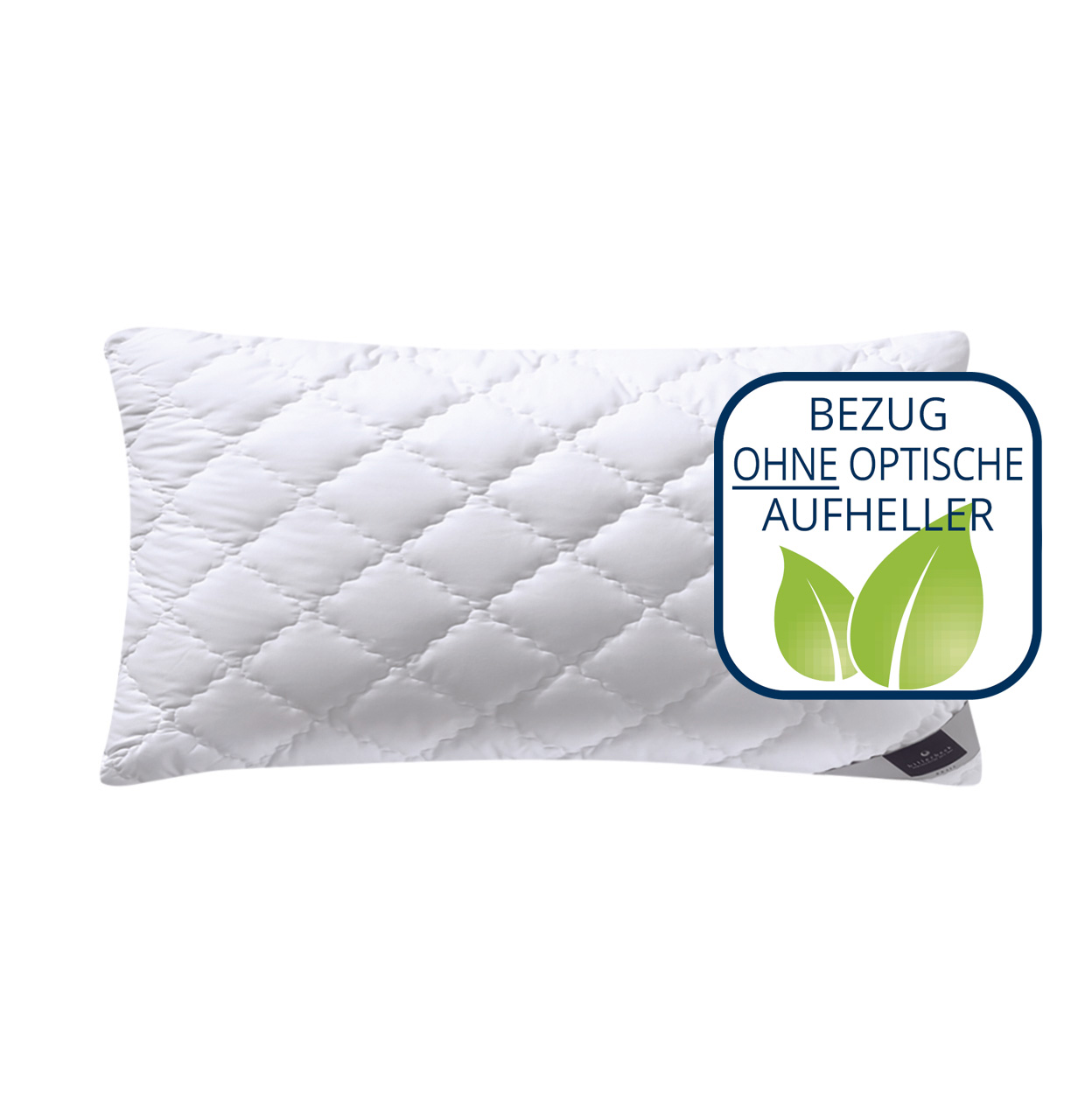billerbeck Kopfkissen Faserkissen Alcando mit Steppung, ohne optische Aufheller
