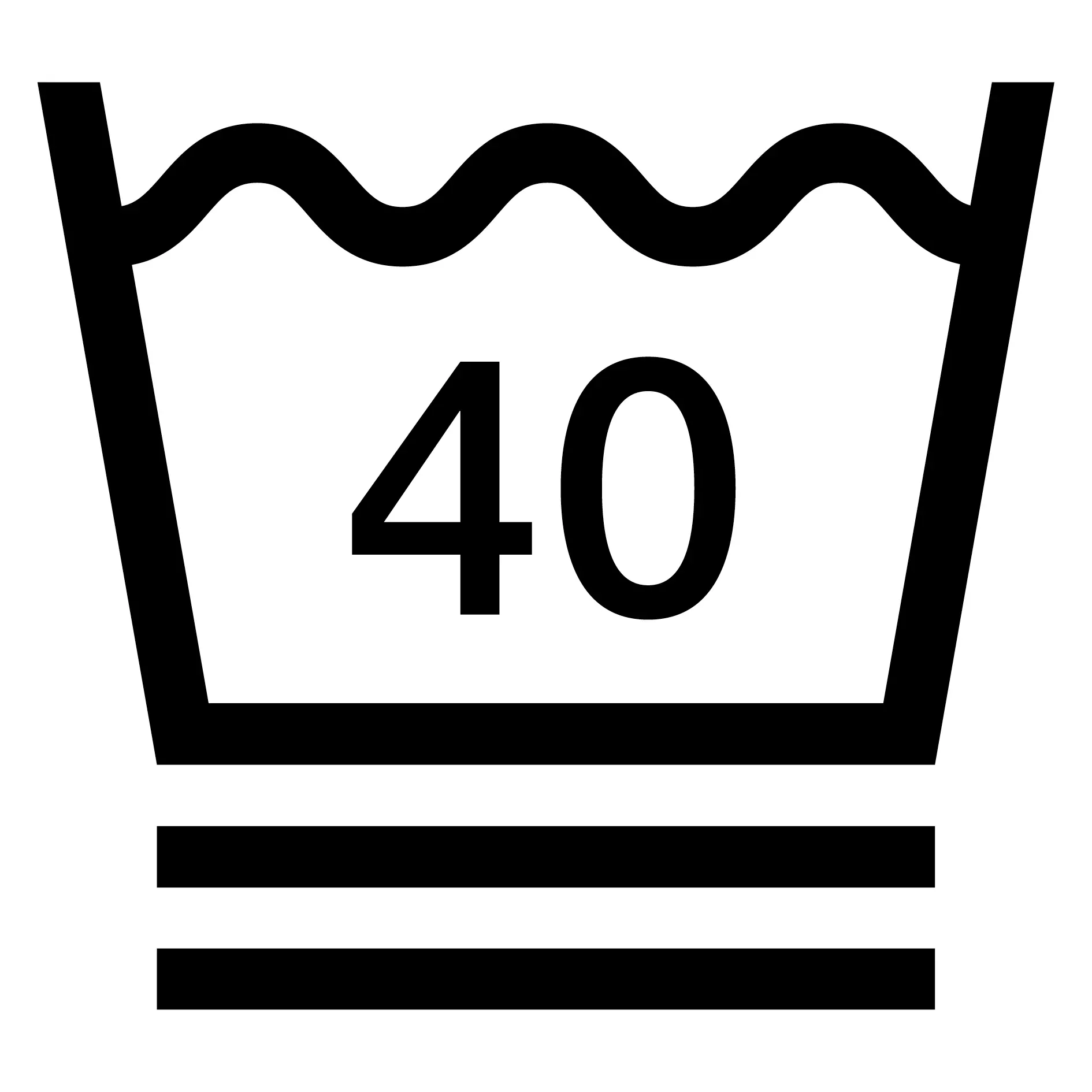 Symbole de lavage