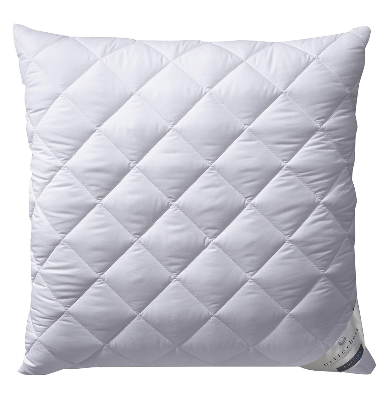 billerbeck fibre pillow Carmen in size 40x40 cm, quilted, pillow in colour white