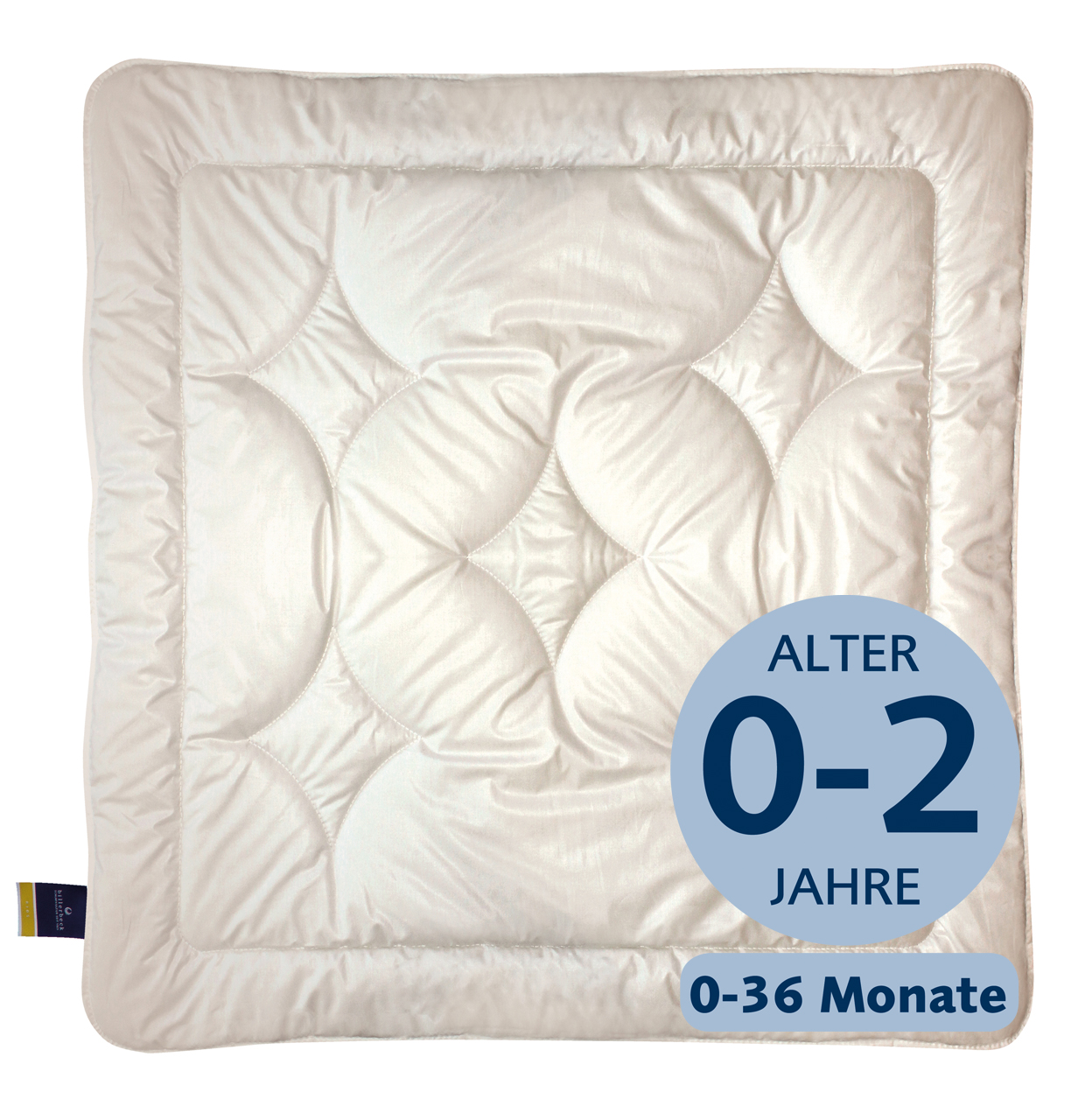 billerbeck Kinderdecke Natur Cosidream, in 80x80 cm, Wärmestufe leicht, für 0 bis 2 Jahre