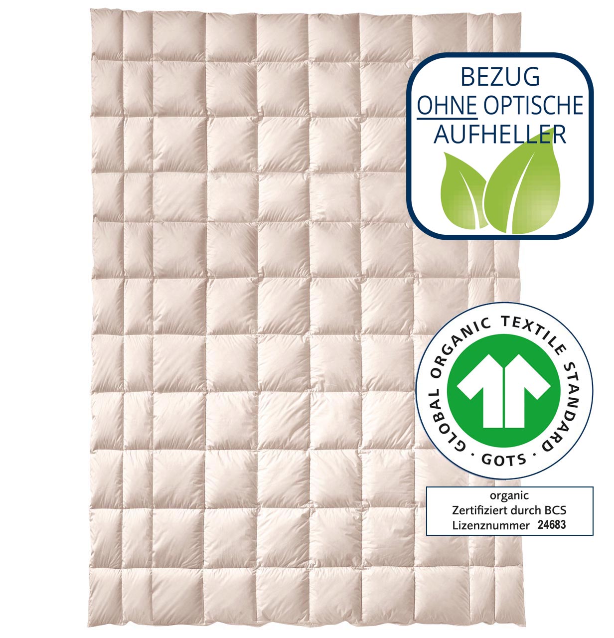 billerbeck Zirbendecke Baumwolle Zirberella, in Größe 135x200 cm, gesteppt
