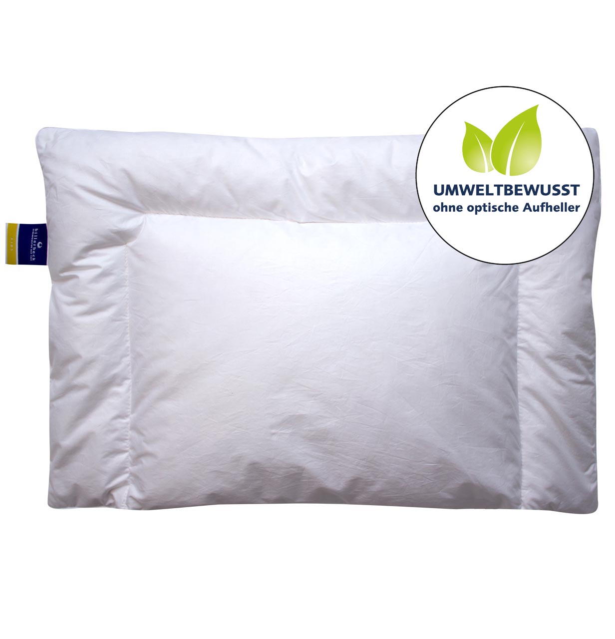 Kids pillow NENA® billerbeck kids pillow Nena with down, in size 40x60 cm, without optical brightener, white