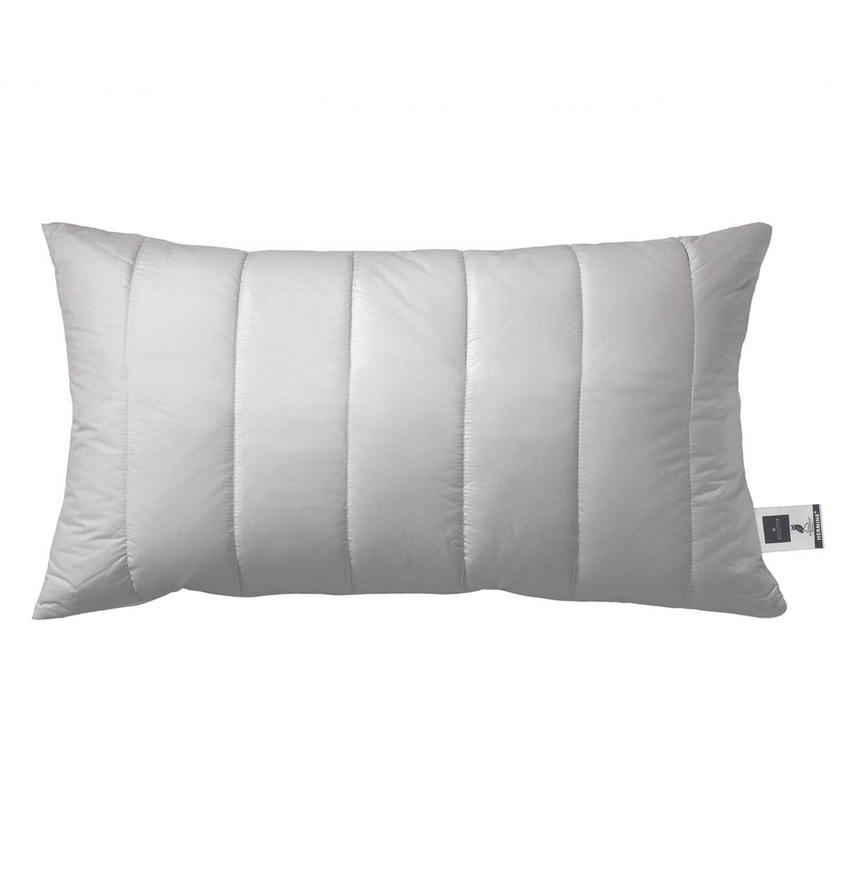 billerbeck fiber pillow Hermine in size 40x80 cm, quilted pillow, color silver