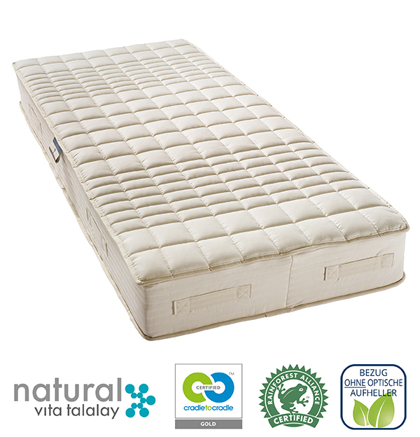 billerbeck Naturlatex Matratze Cosicomfort, organic, Bezug ohne optische Aufheller