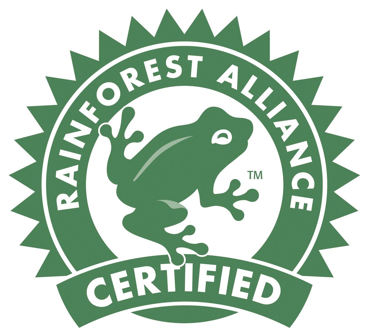 zertifizierung rainforest alliance für das nachhaltige nackenstützkissen cosineck nature von billerbeck